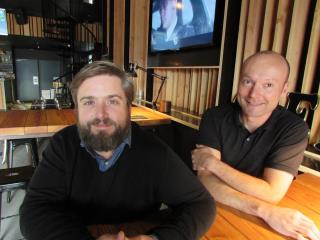 Clément Bournat et Thibault Théobald, propriétaires du Pro Race Café