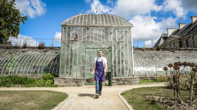 Jérome Jouadé bénéficie au Château des Peres d'un environnement propice à la qualité de l'assiette.