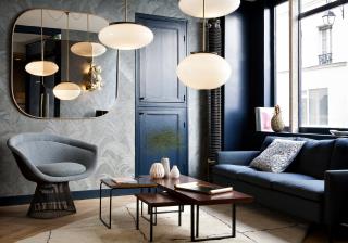 Le salon, cosy et design.