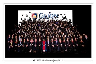 Les 188 diplômés Glionnais en juin 2012.