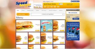 Site de Speed Burger.