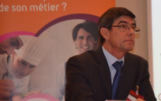 Michel Geiser, début septembre, lors de l'assemblée général du réseau des CFA du Fafih.