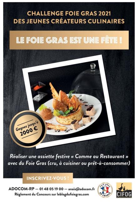 Challenge Foie Gras 2021 des Jeunes Créateurs Culinaires