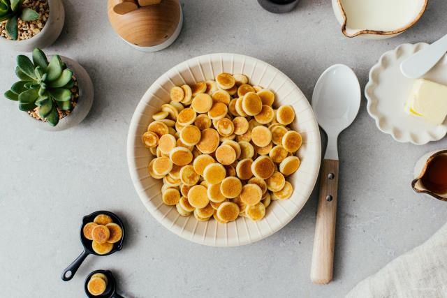 Irrésistibles les mini-pancakes au petit déjeuner