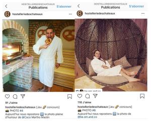 L'Hostellerie des Châteaux fait d'une pierre deux coups en proposant sur Instagram un jeu concours...
