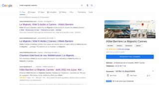 La fiche Google My Business apparaît sur la droite dans les résultats de recherche Google mais...