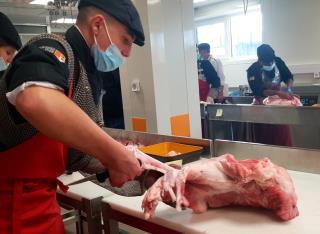 Raphaël Meffre, apprenti en 2ème année de CAP Boucher au CFA d'Avignon