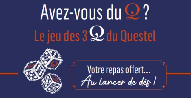 Le jeu des 3Q. Extrait de la carte du Questel.