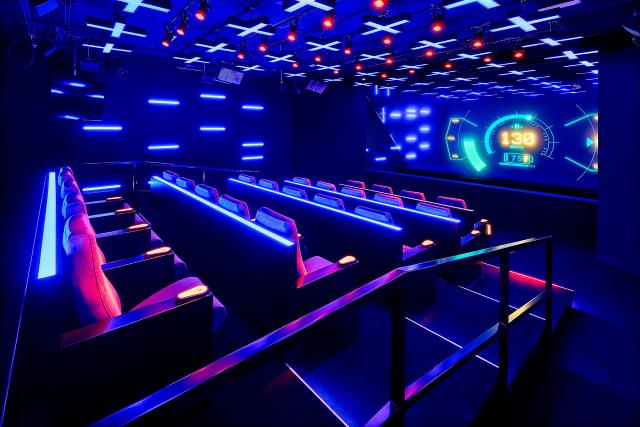 La salle 'Hologram Room' de l'espace MOIR au Marriott Rive Gauche