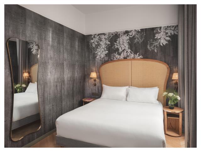 Une chambre de l'hôtel Miss Fuller, à Paris, décorée par Fabrice Cazenave.