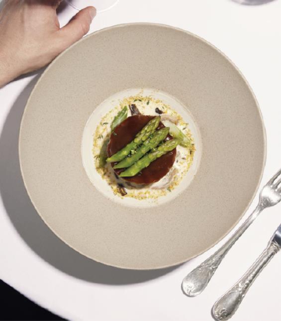 Moelleux de Veau Gremolata et asperges