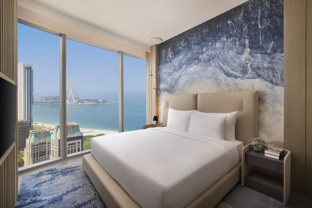Une des chambres du Ciel Dubai Marina, hôtel le plus haut du monde