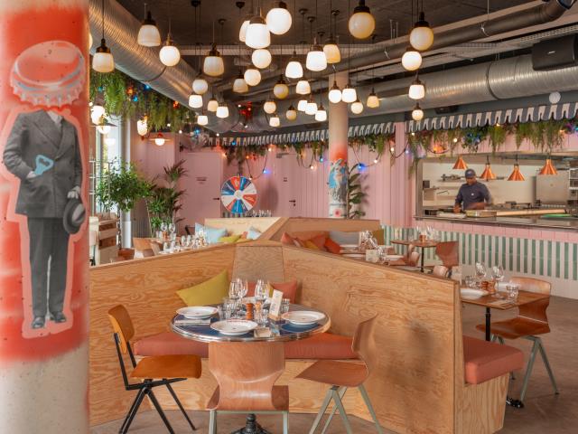 Une décoration joyeuse et colorée pour l'Eklo Nantes, 10e adresse du groupe.