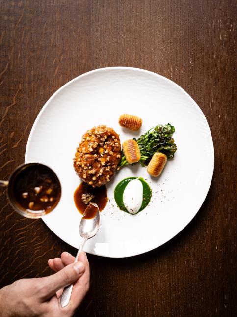Ris de veau cresson, à l'Inattendu, par Yann Maget.