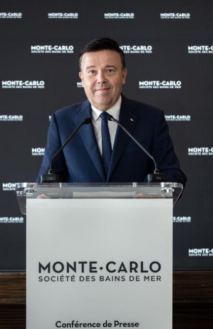 Stéphane Valeri, président-délégué de la SBM, lors de l'assemblée générale du 10 septembre. 