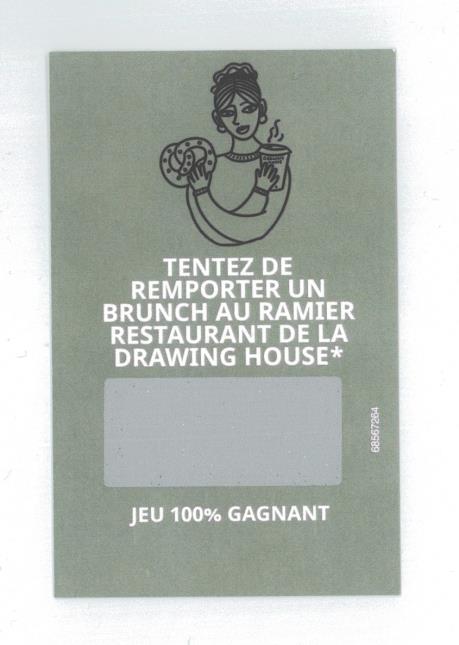 Carte de réduction distribuée à la boulangerie La Petite Alsacienne à l'occasion du brunch 'tout aux bretzels' organisé en octobre dernier à l'hôtel Drawing House, à Paris.