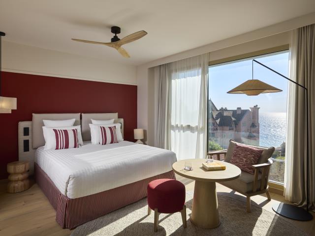 Une chambre du Talaia Hotel & Spa – MGallery, décorée par Jean-Philippe Nuel.