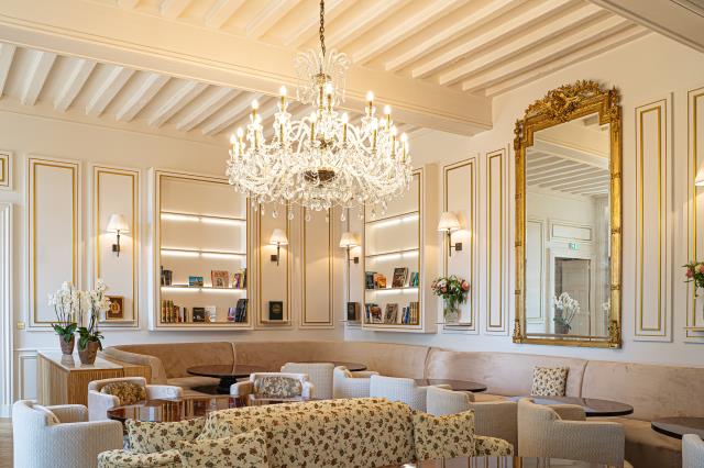 Le salon du Château de Noirieux. 