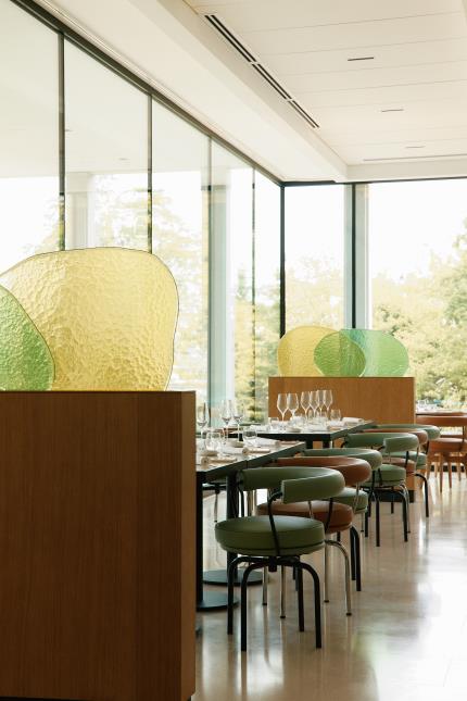Le restaurant Polychrome, au sein de la maison Taittinger, à Reims.