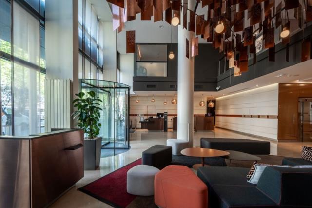 Lobby du futur Double Tree by Hilton Paris Boulogne, dont l'ouverture est prévue en janvier prochain