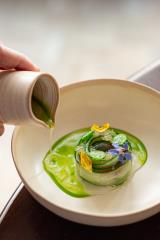 Rose de concombre, par Valentina Giacobbe, cheffe du restaurant Ginko. 