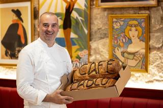 Romain Fornell au Café Pablo, l'un des restaurants dirigés par le chef français à Barcelone