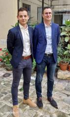 De gauche à droite : Romain Caillère, directeur commercial et marketing « restauration hors domicile » chez Le Gaulois Professionnel, et Cédric Trouvé, responsable marketing au sein de la même marque de volaille 100% française.
