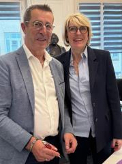 Alain Bekaert, président du Groupe Logis Hôtels et Catherine Quérard, présidente du GHR 