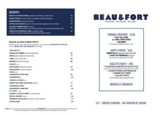  La fromagerie-restaurant Beau & Fort multiplie les offres entre le midi, l'apéritif, le soir et le...