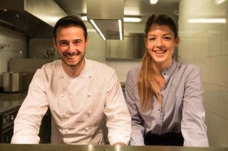 Le Rozὀ a deux têtes : le chef Diego Delbecq et la pâtissière Camille Pailleau, deux talents...