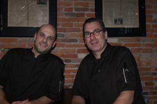 Alexandre Saint-Pierre (à gauche) et François Mazzuchin : l'ambition d'une cuisine de qualité dans...