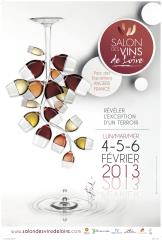 Affiche de l'édition 2013 du Salon des vins de Loire, qui réunit quelque 500 exposants à Angers...