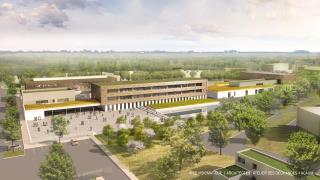 Le futur lycée professionnel d'Ifs est en cours de construction