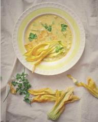 La recette de 'Jan' : soupe à la fleur de courge