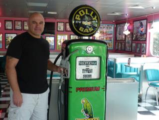 Patrick Soula, le boss de la chaine de restauration Tommy's Diner dans son restaurant de Labège(31)