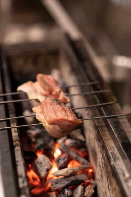 La cuisson au Binchotan