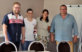 Le nouveau bureau de l'ASF avec Christophe Martin, Gladys Baudron, Julie Guiraud Botijo et Ludovic...