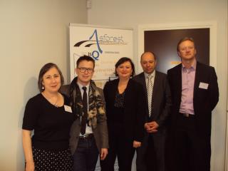 Françoise Madiès, présidente, Antoine Ménard, Nathalie Le Ru coordinatyrice pédagogique...