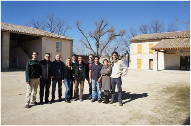 De gauche à droite : Lionel Goumy, Jean Jacques Guerrier, Philippe Enée, Aurélie Benazet, Pascal Veaulin (derrière), Pascal Lachaud, Jean Christophe Cotet, Jean Marc Mouillac, Valérie Jacquier, Julien Labriet