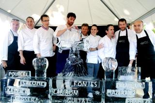 Les chefs du Cl'Hub Chefs dOc, lors de Toques et Toqués, à Montpellier