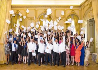 Remise de diplômes du Cordon Bleu en présence du parrain Pierre Hermé le 29 août.