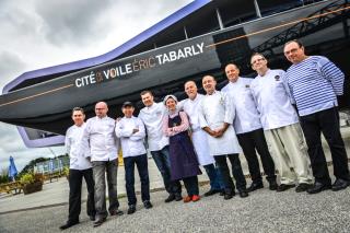 Dix chefs bretons d'ici ou d'ailleurs se sont réunis à La Cité de la Voile à Lorient