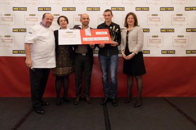 Brigade d'Argent : Le Raisin à Pont de Vaux (01) : Frédéric Michel (chef de cuisine), Céline Michel (maître d'hôtel), Maxence Hoquet (apprenti)