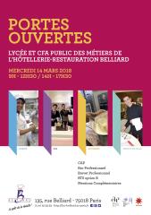 Portes ouvertes au CFA Belliard le 14 mars