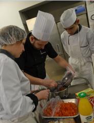 Florian Del Burgo au restaurant pédagogique de la CCI Sud Formation Carcassonne