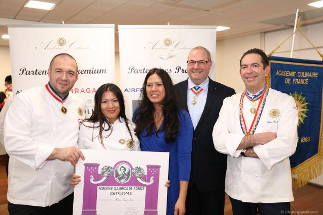 Guillaume Gomez, Julie F. Khim Tewes (La Crème de la Crème Bakery - USA), Mélanie Khim, Thierry Mercereau, Fabrice Prochasson.