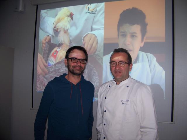 A l'origine du projet : le documentaliste Yann Mathieu et le professeur de cuisine Jean-Noël Duperron