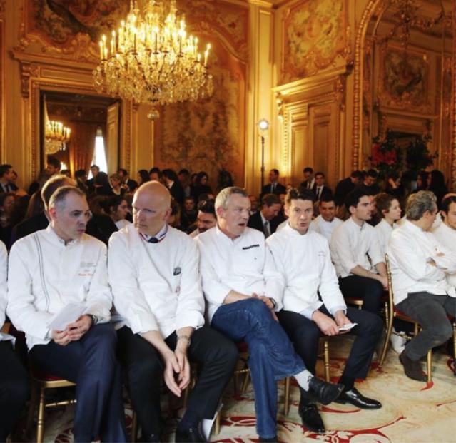 Les chefs au lancement de l'opération Goût de / Good France au Ministère des Affaires étrangères.