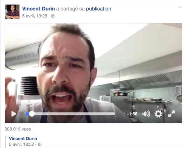 En moins d'une semaine, la vidéo de Vincent Durin a déjà été vue plus de 300 000 fois.