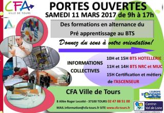 Portes ouvertes au CFA de Tours